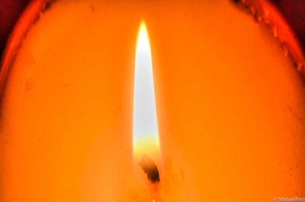 A luz de vela..